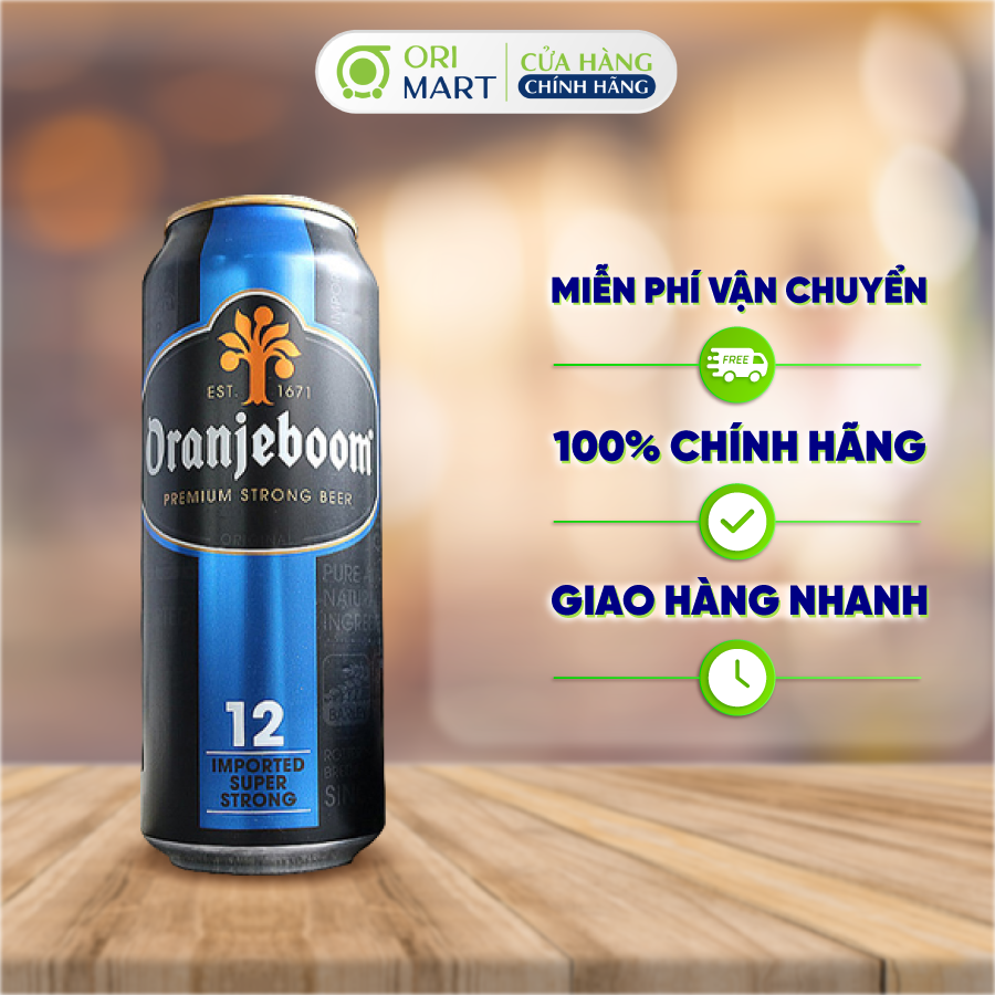 Bia Lon Oranjeboom Premium Super Strong Beer 12% Nhập Khẩu Từ Châu Âu Hương Đậm Đà Ngon Khó Tả ORIMART 500ml