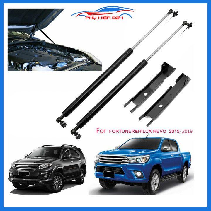 Ty thủy lực chống nắp capo Hilux Revo 2016-2017-2018-2019-2021 tự động kèm phụ kiện lắp