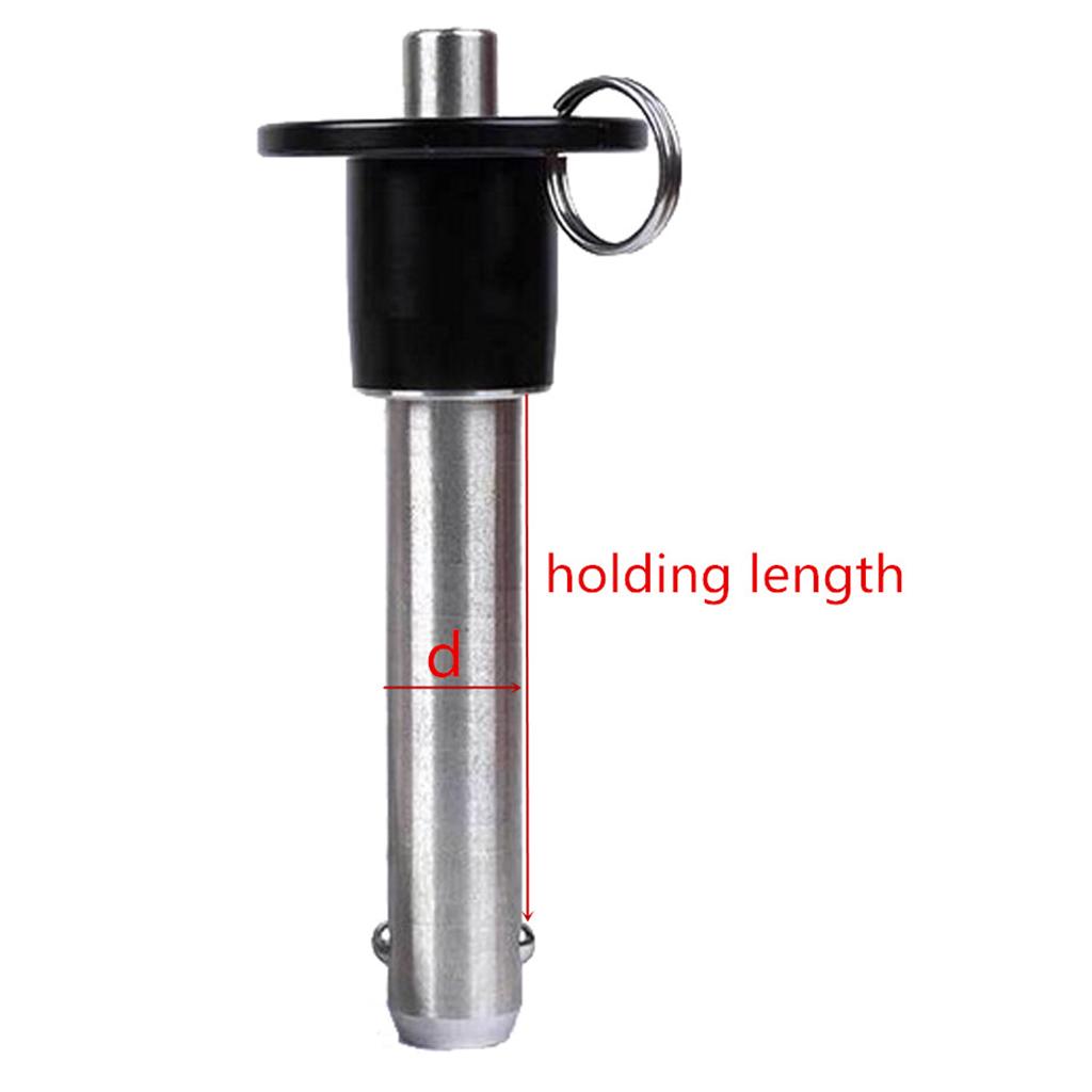 2x Stainless Steel Quick Release Pin Handle Locking Pin 10mm