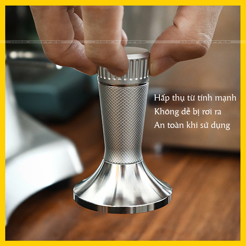 Nén cà phê kèm dụng cụ đánh tơi bột cà phê | Size 53,3mm và 58,3mm