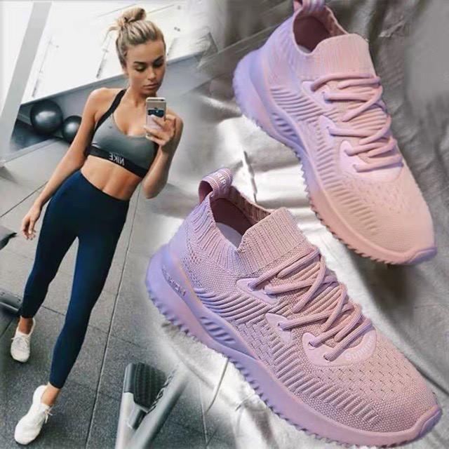 Giầy thể thao nữ đế dẻo giun