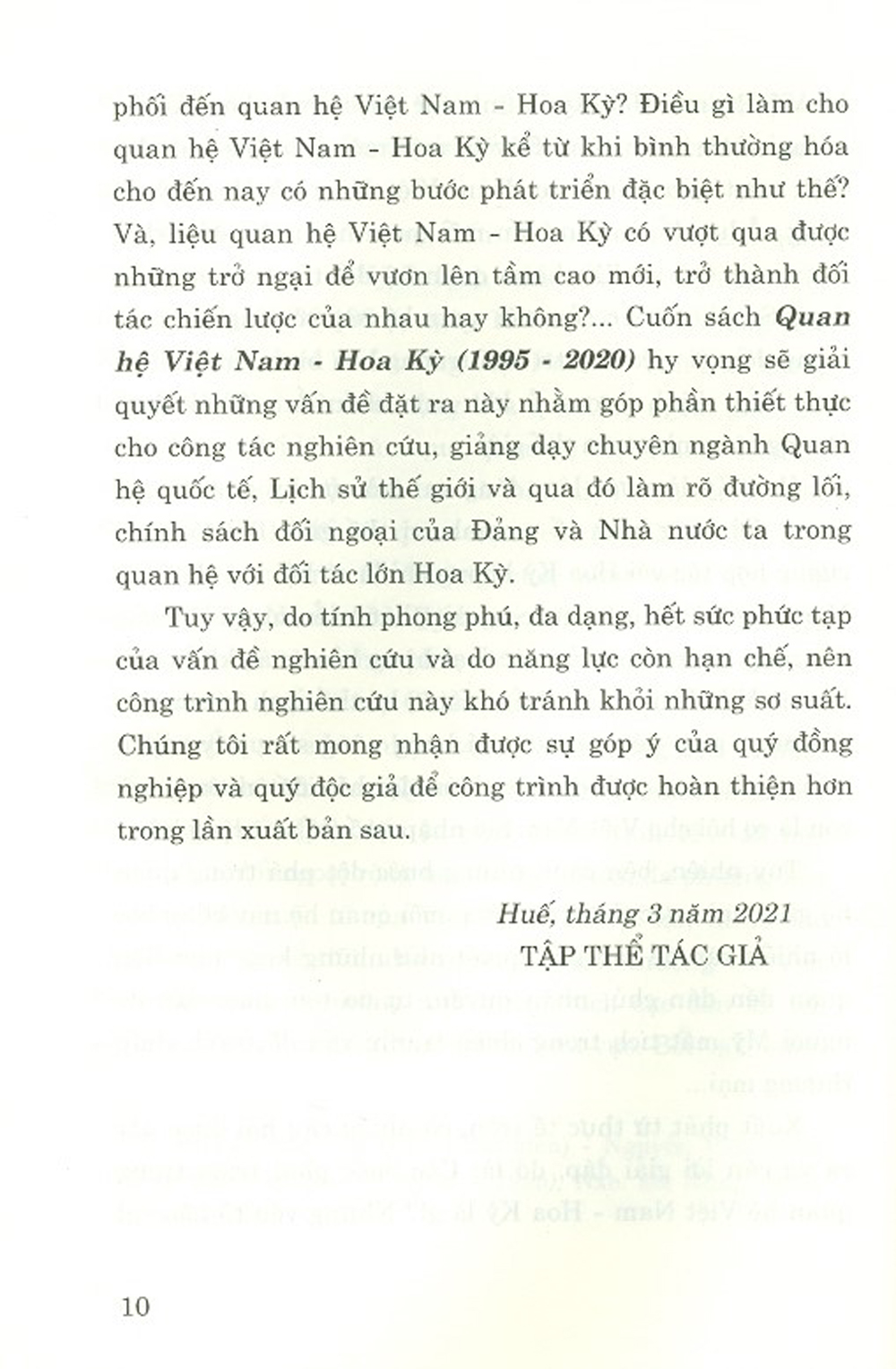 Quan Hệ Việt Nam - Hoa Kỳ (1995-2020)