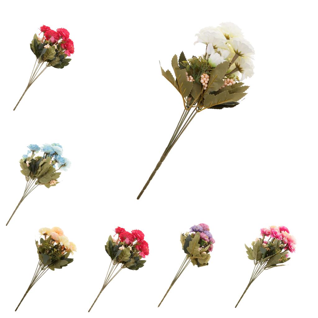 1 Bunch Artificial Peony Silk Flower Bridal Bouquet Garden Decor