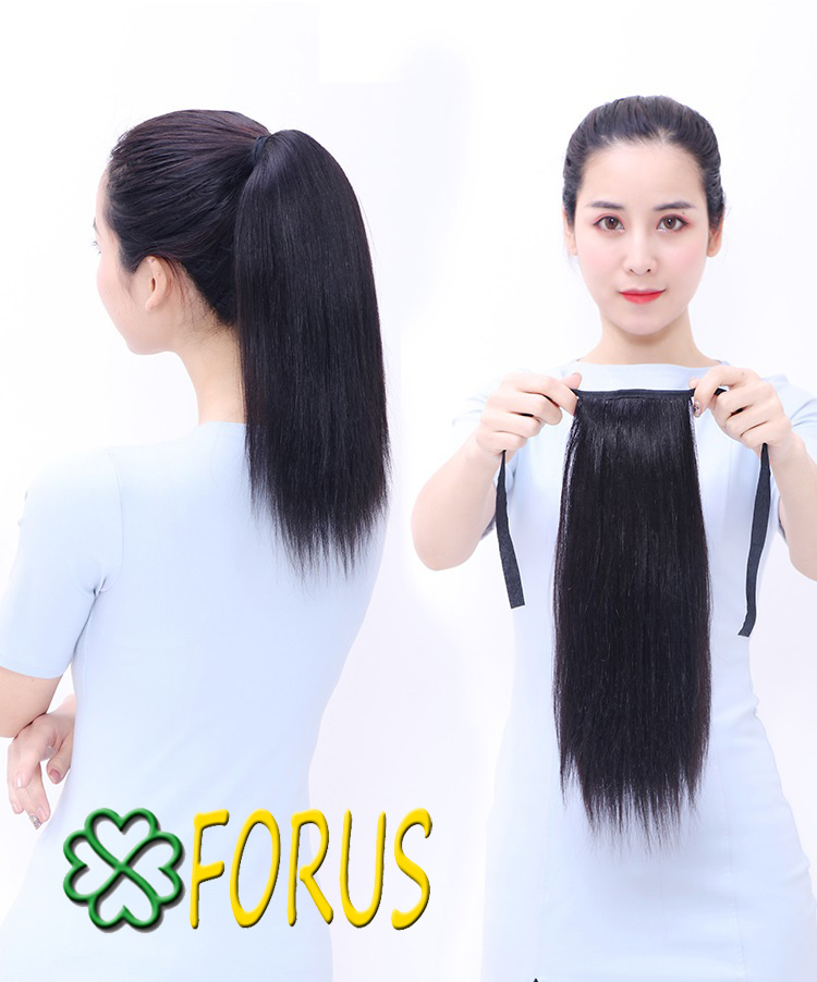 Tóc giả cột thẳng 40cm ❤️FREESHIP❤️ cột tóc thẳng, tóc cột thẳng, buộc tóc giả