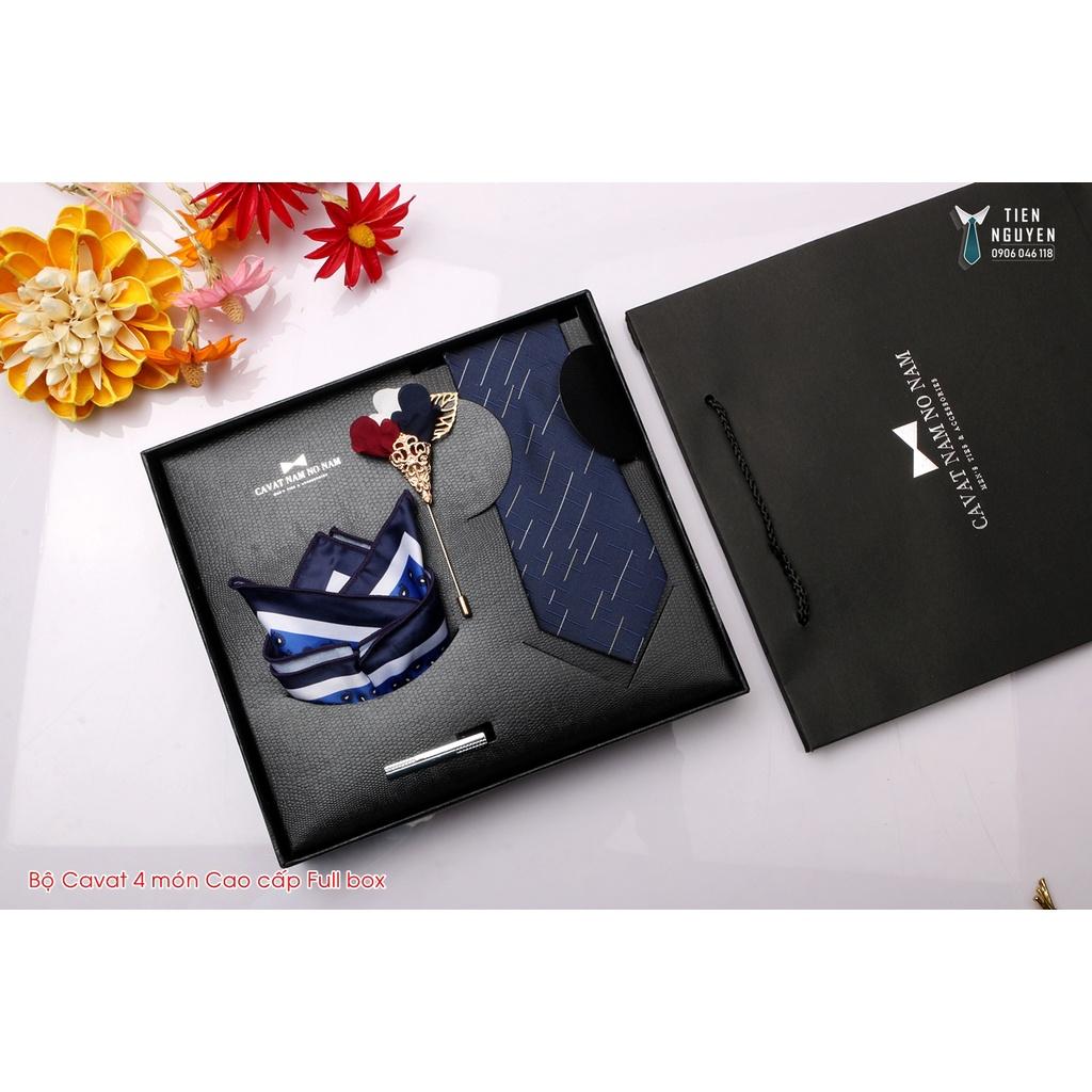 Cavat Bộ Cao Cấp Hàn Quốc 4 món Phụ Kiện - Full box kèm túi xách, xanh đen