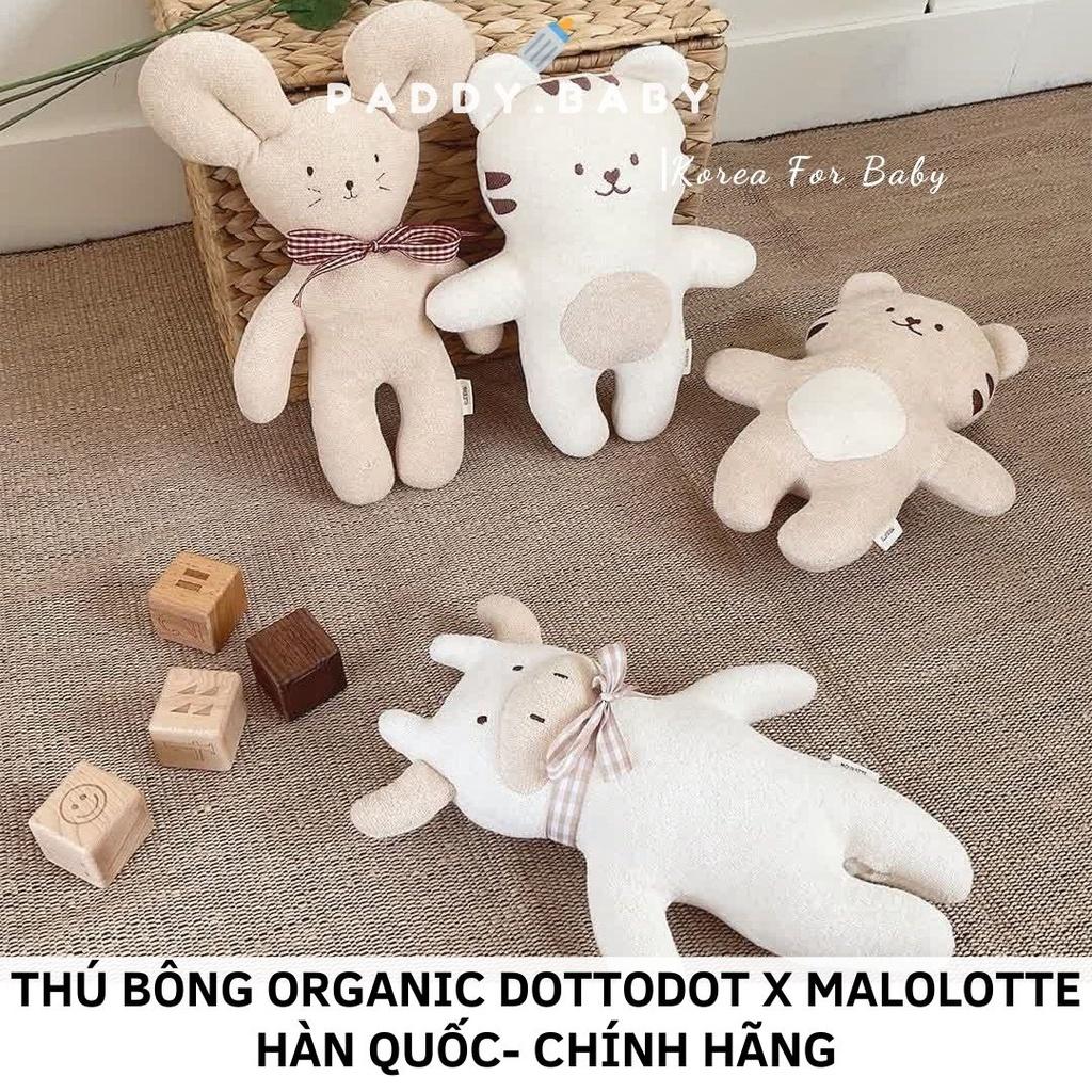 THÚ BÔNG HỮU CƠ ORGANIC DOTTODOT MALOLOTTE HÀN QUỐC CHO BÉ &lt;CÓ SẴN