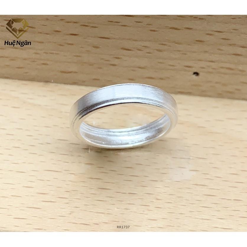 Nhẫn bạc 925 Huệ Ngân - Mặt trơn không đá RR1737