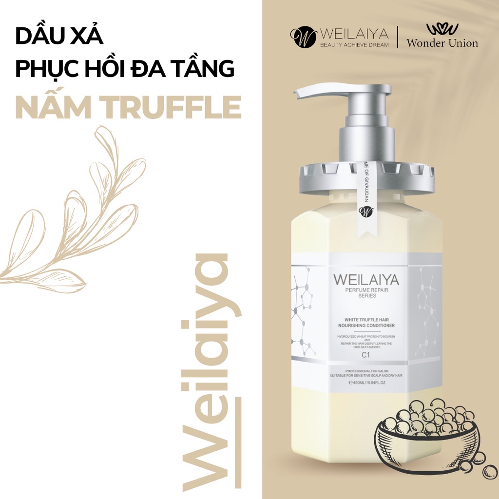 Dầu Xả Phục Hồi Đa Tầng Nấm Truffle Weilaiya - Tặng mini dầu gội gừng