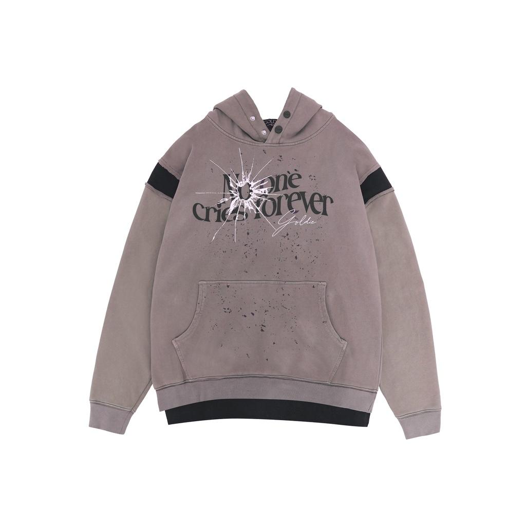 Áo hoodie 'GOLDIE NOCF' giặt nhuộm 100% nỉ French Terry