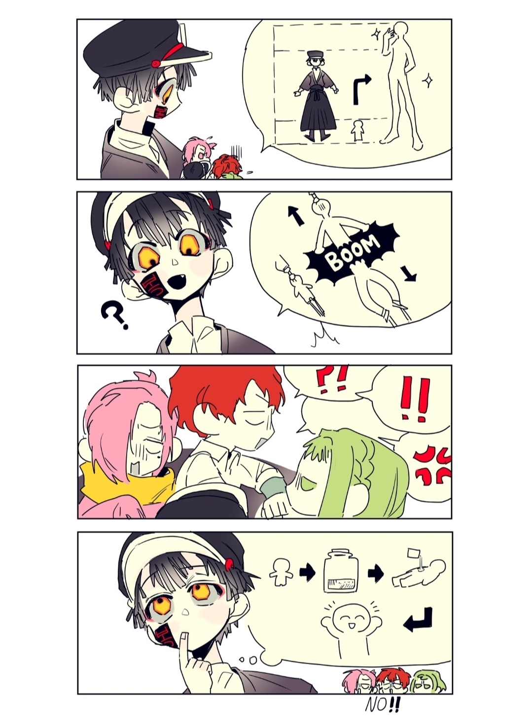 những mẫu truyện nhỏ của hanako do fan vẽ chapter 8 3