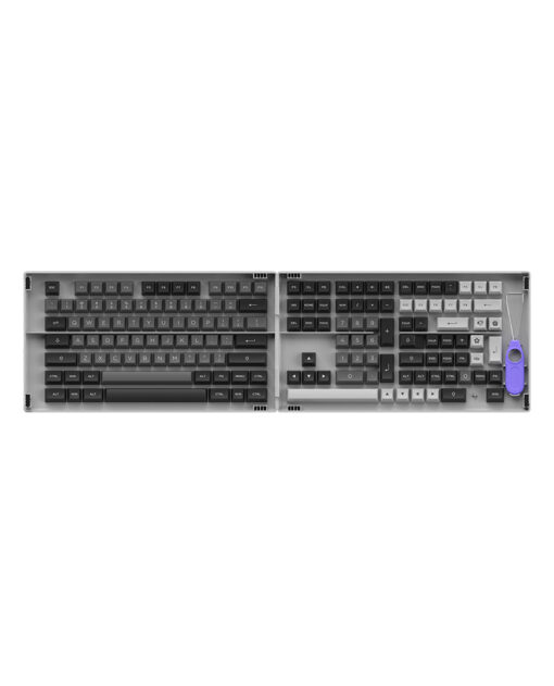 Keycap cho Bàn Phím Cơ AKKO Hàng Chính Hãng Black & Sliver ASA Profile | EZPC