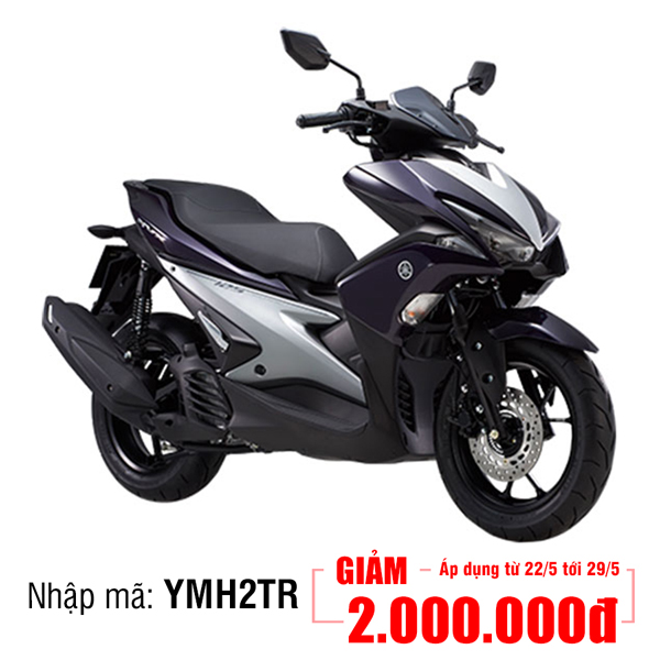 Xe Máy Yamaha NVX 125 Deluxe - Tím Xám + Tặng Combo 4 Quà Tặng