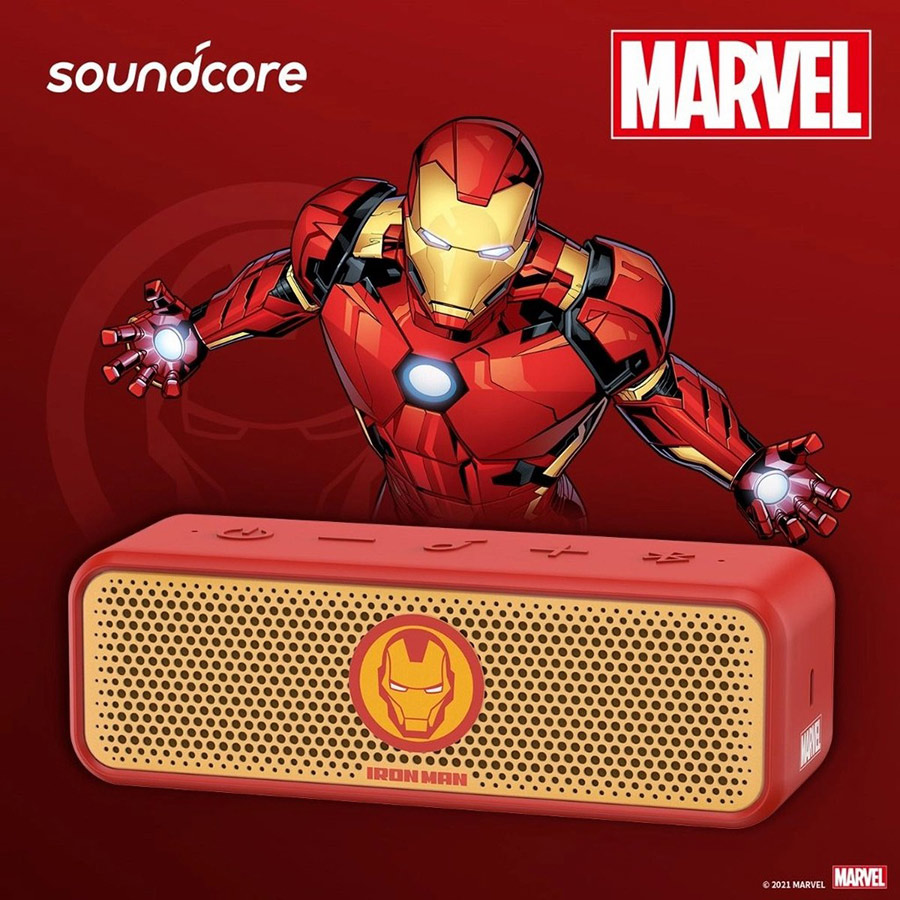 Loa Bluetooth Soundcore By ANKER Select 2 - Phiên Bản Marvel - A3125, Bluetooth 5.0 Chống NướC IPX7 - Hàng Chính Hãng