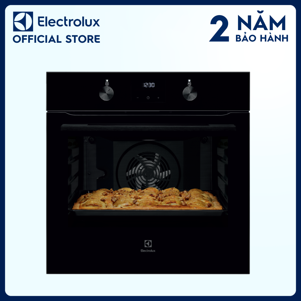 Lò nướng âm tủ Electrolux 60cm UltimateTaste 300 dung tích 72L - KOIGH00KA - Đa dạng chế độ nướng, Màn hình LED hiển thị, vệ sinh lò bằng hơi nước dễ dàng [Hàng chính hãng]