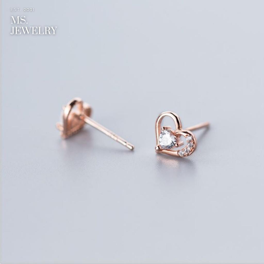 Khuyên Tai Bạc S925 Đính Đá Cubic Zirconia