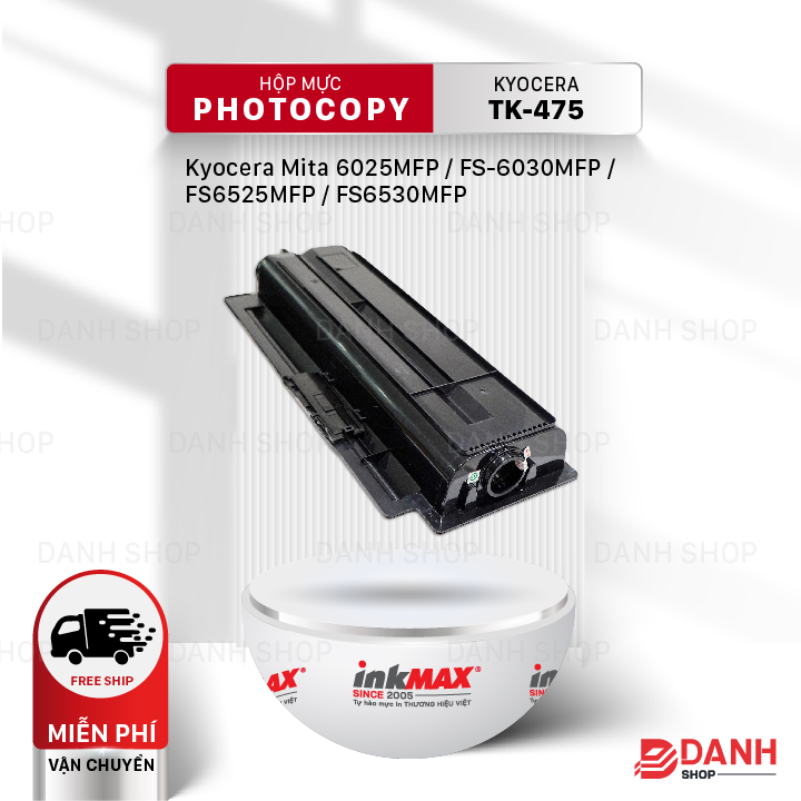 Hộp mực TK-475-inkMAX cho máy Photocopy KYOCERA Mita 6025MFP / FS-6030MFP / FS6525MFP / FS6530MFP Hàng chính hãng