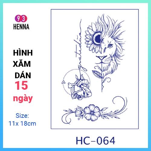 Hình Xăm Dán Tạm Thời Thảo Dược 15 Ngày mã HC064