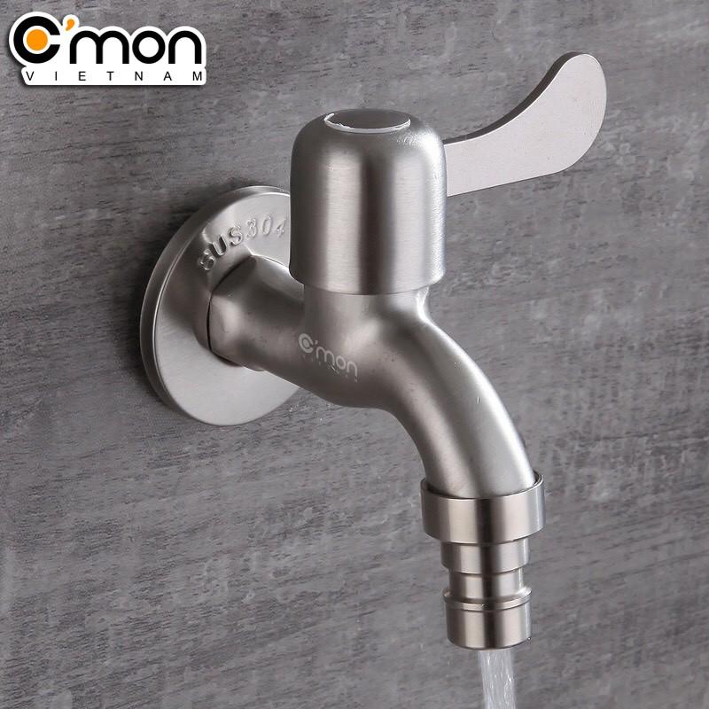 Vòi hồ xả máy giặt inox SUS 304 C'MON WF-02