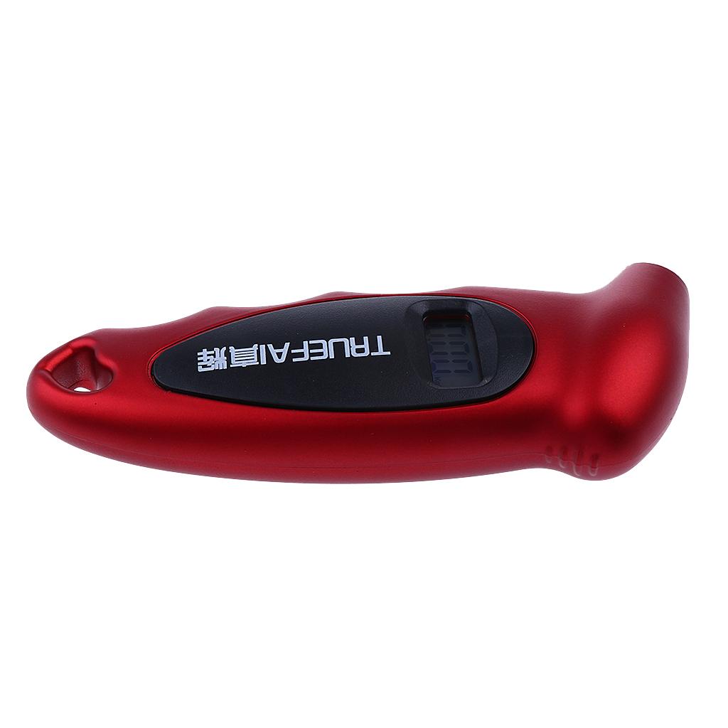 Universal Car Auto LCD Digital Tire Air Pressure Gauge Tester Red
