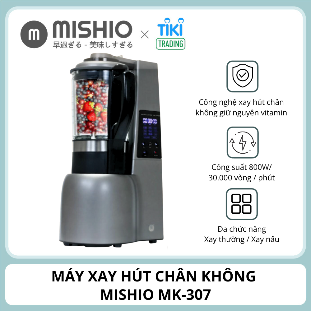 Máy Xay Nấu Chân Không Đa Năng Mishio MK307 - Hàng Chính Hãng