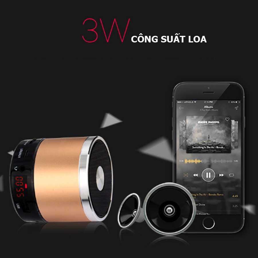 Loa Siêu Trầm F20 Hỗ Trợ Bluetooth, USB, Thẻ Nhớ, Nghe Đài FM (Màu giao ngẫu nhiên)