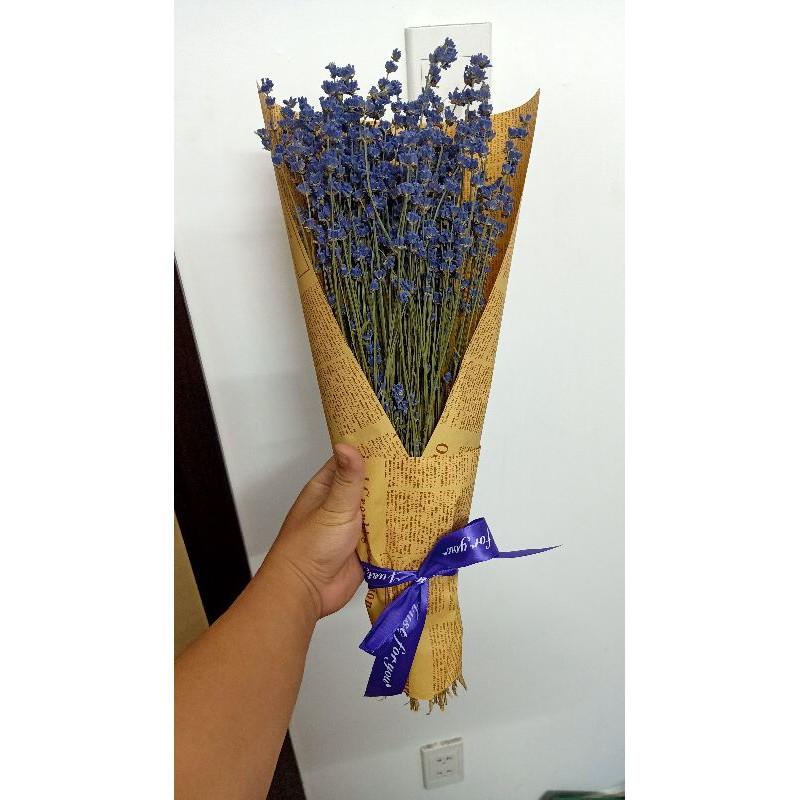 Bó hoa oải hương lavender khô bó giấy báo FREE SHIP Tặng túi thơm