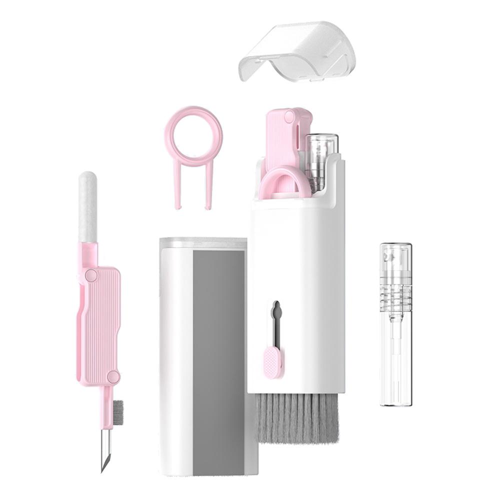 Multi-functional portable electronic cleaning set, clean laptop/ mobile/ phone/screen/ keyboard, earphones and other cleaning dust removal