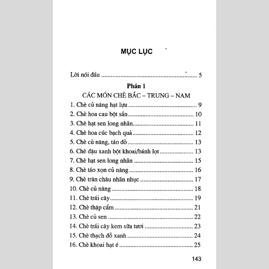 Các Món Chè Và Bánh Truyền Thống