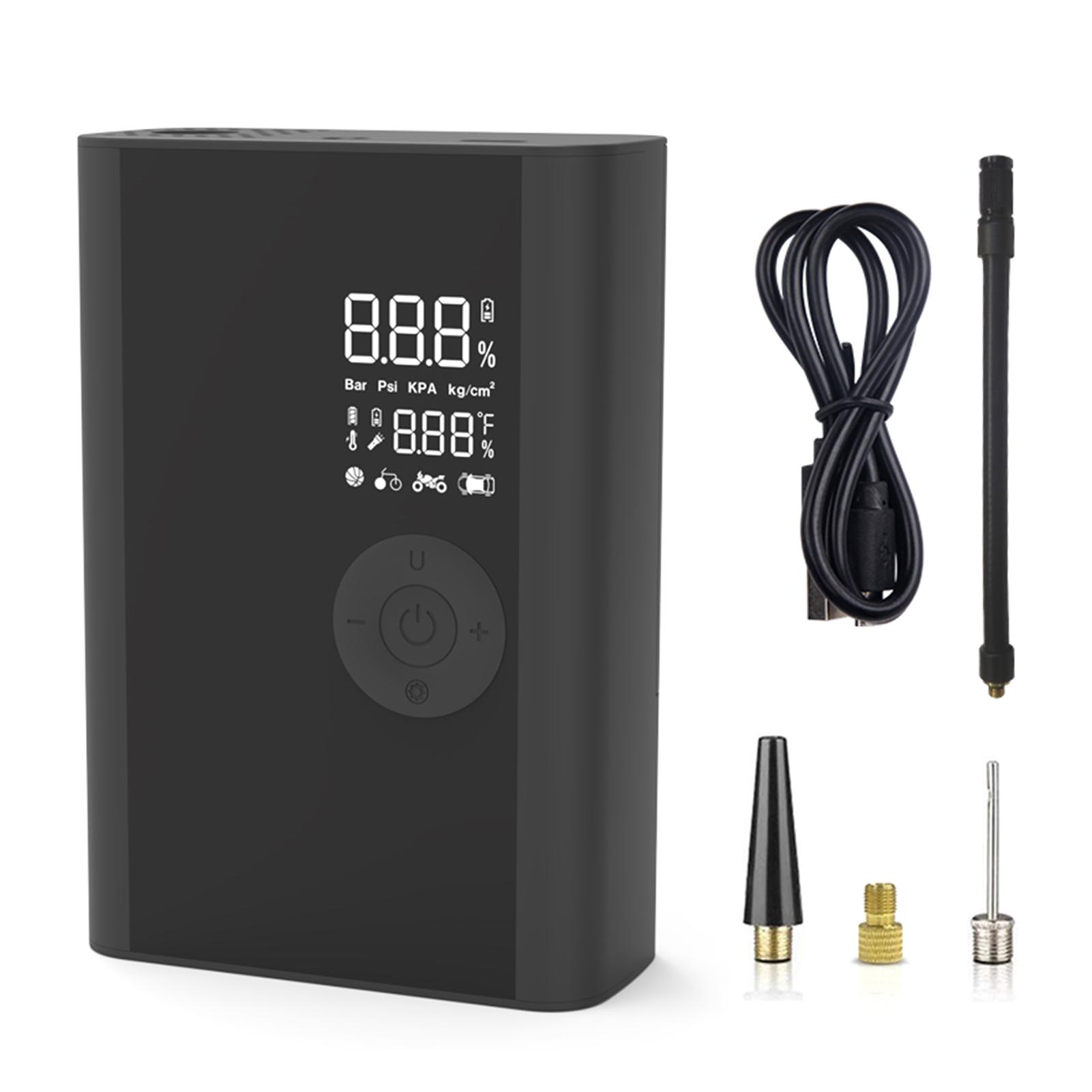 Portable Air Compressor 150PSI Replaceable Battery Inflator Pump Wireless Car Inflator Pump+Digital Display LED Light