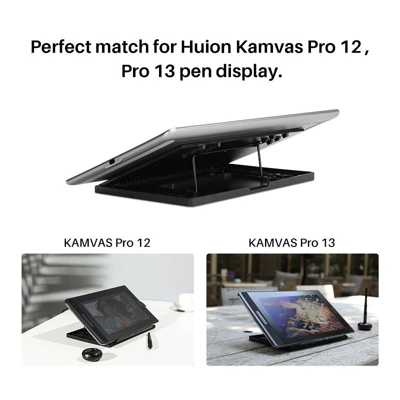 Chân đế rời Huion ST300 - HUION ST300 Adjustable Drawing Tablet Stand Portable Desk Stand, Suitable for Kamvas 12/13/16, Kamvas Pro 12/Pro 13/Pro 16 - Hàng Chính Hãng