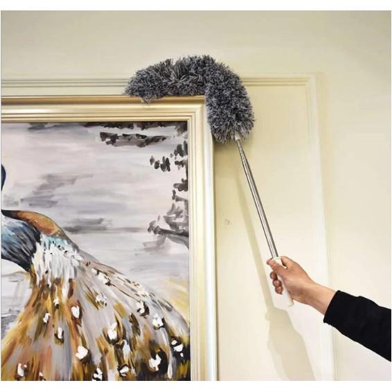 Cây Bông Lau Làm Sạch Bụi Mọi Góc Thu Gọn Kéo Dài - Retractable Clean Soft Brush - AsiaMart