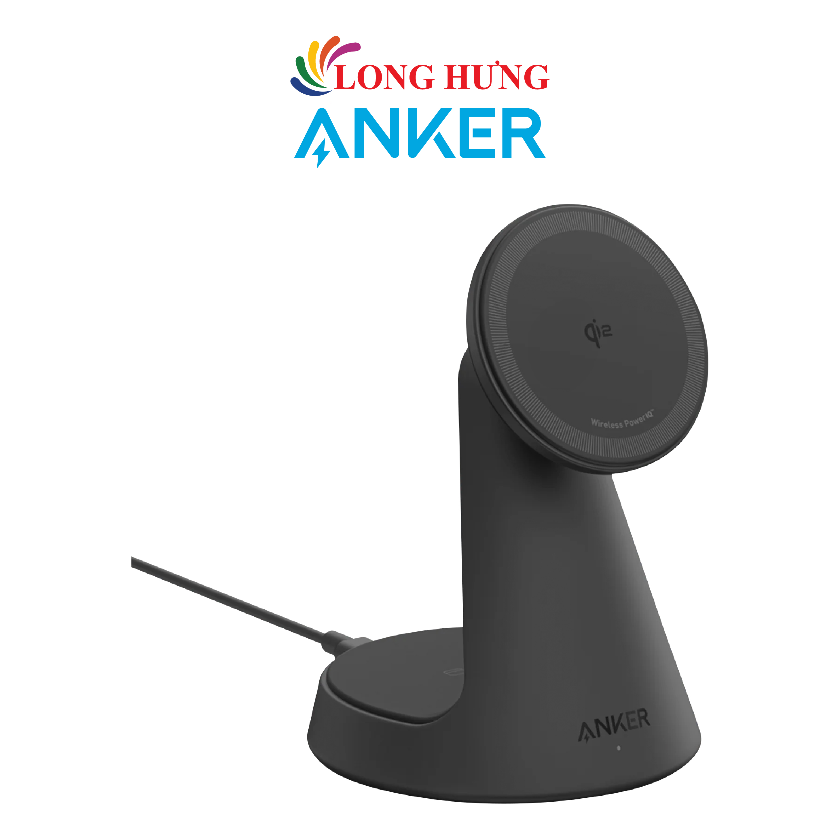 Đế sạc Anker MagGo Wireless 2 in 1 USB-C 15W Charge.Stand A25M7 - Hàng chính hãng