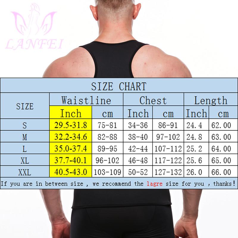 LANFEI Eo Huấn Luyện Áo Sơ Mi Xẻ Nam Nóng Neoprene Mỡ Đốt Áo Nén Tập Toàn Thân Xông Hơi Tập Gym Mồ Hôi Bể Với dây Kéo