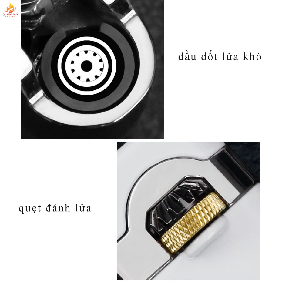 Vỏ Hộp quẹt bật lửa gas  jobon 1 tia lửa xanh đánh đá thiết kế độc lạ