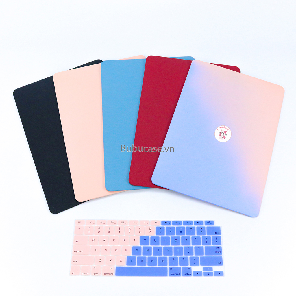 Ốp dành cho Macbook - Case For Macbook Nhựa Dẻo Màu Pastel Thanh Lịch - Loại Hở Táo - Combo 2 in 1 Tặng Kèm Phủ Phím Cùng Màu - Full Dòng Máy