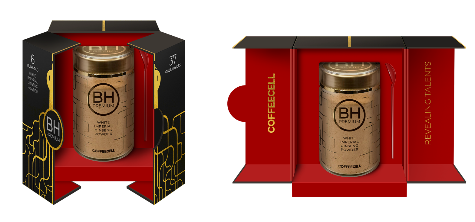 Bột Nhân Sâm Thượng Hạng BH Premium với Bạch Sâm Hoàng Đế - COFFEECELL - Dinh Dưỡng Thần Kinh, Năng Lượng & Sức Mạnh - 180g - Hàng Chính Hãng