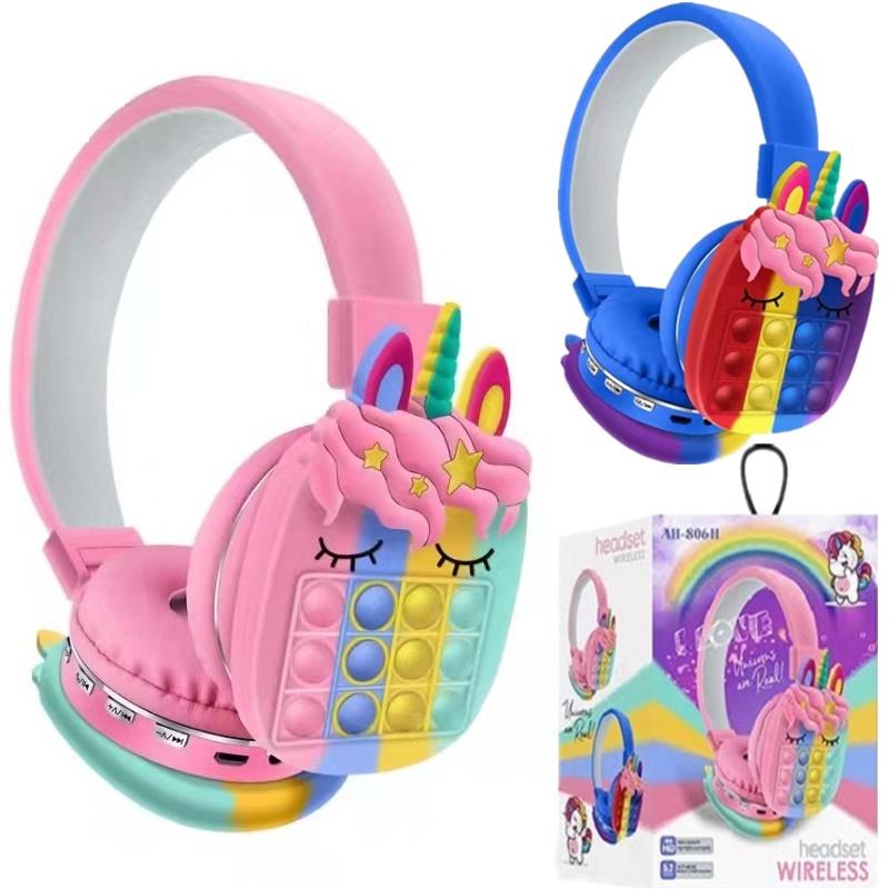 Tai nghe bluetooth chụp tai không dây chống ồn blutooth chơi game tại nghe chụp tai bluetooth không dây có mic thể thao android unicorn tai nghe