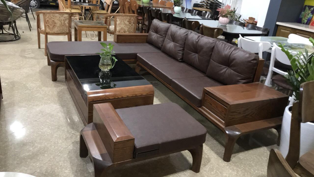 sofa gỗ phòng khách