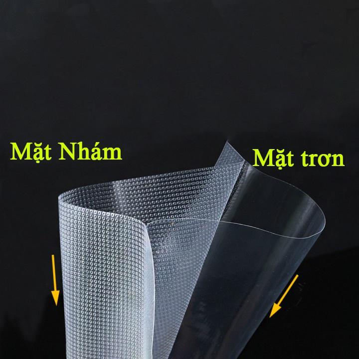 Túi hút chân không 1 mặt nhám 1 mặt trơn size 17-25cm dày 19 lụa