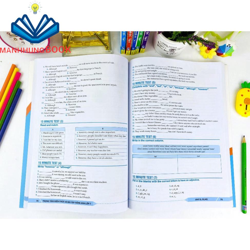 Sách - Trọng Tâm Kiến Thức Và Bài Tập Tiếng Anh Lớp 7 - Biên soạn theo chương trình SGK mới Global Sucess.