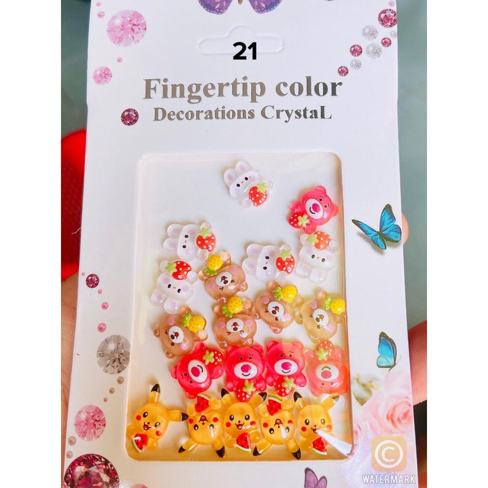 (Hàng mới về) Charm nơ, charm thú đính móng dành cho Nail 25k/1 set