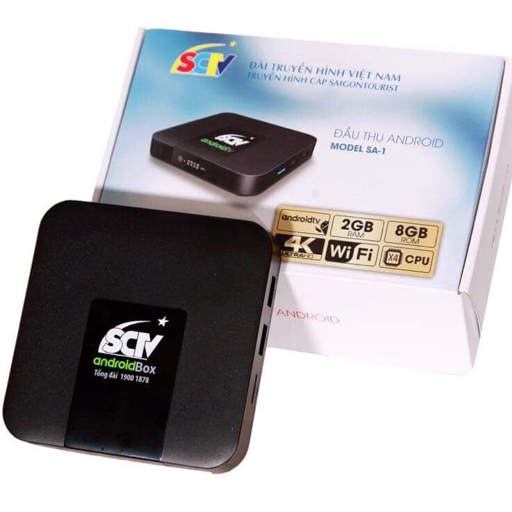 Đầu thu SCTV Android TV Box Chính Hãng Tặng Kèm Tai Nghe Bluetooth I9x Mới