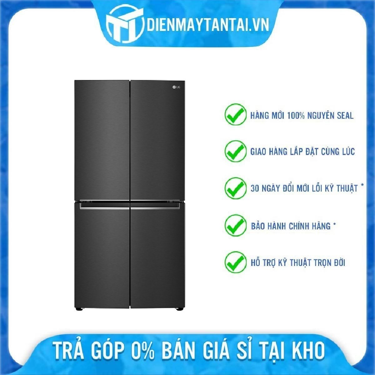 Tủ lạnh LG Inverter 530 Lít GR-B53MB - Chỉ giao HCM