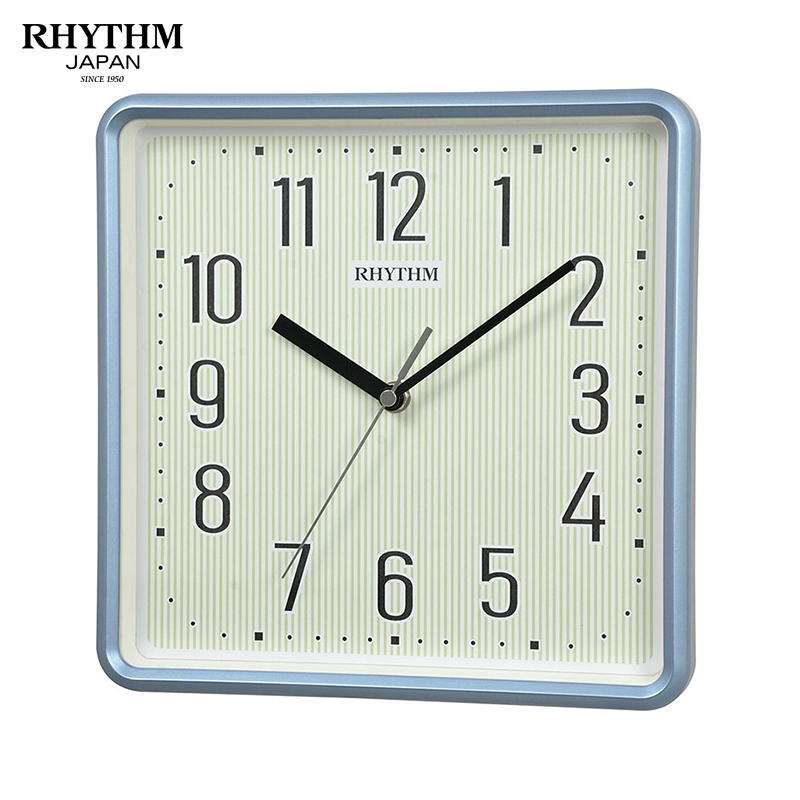 Đồng hồ treo tường Nhật Bản Rhythm CMG598NR04- Kt 25.2 x 25.2 x 4.3cm, 500g Vỏ nhựa. Dùng Pin.