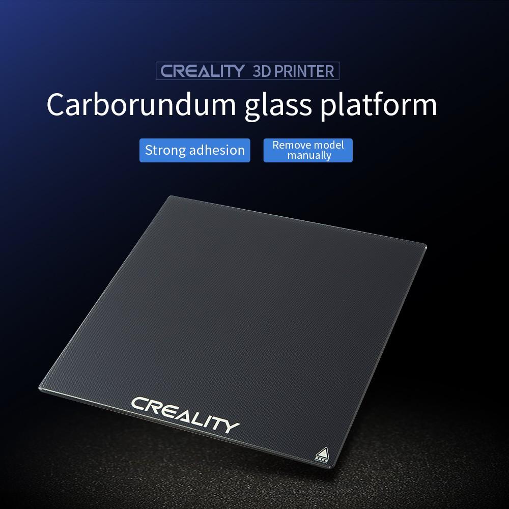 Tấm kính nền tinh thể Carbon Silicon Crystal Platform Glass Plate cho máy Ender 3 Max 310*320*4mm