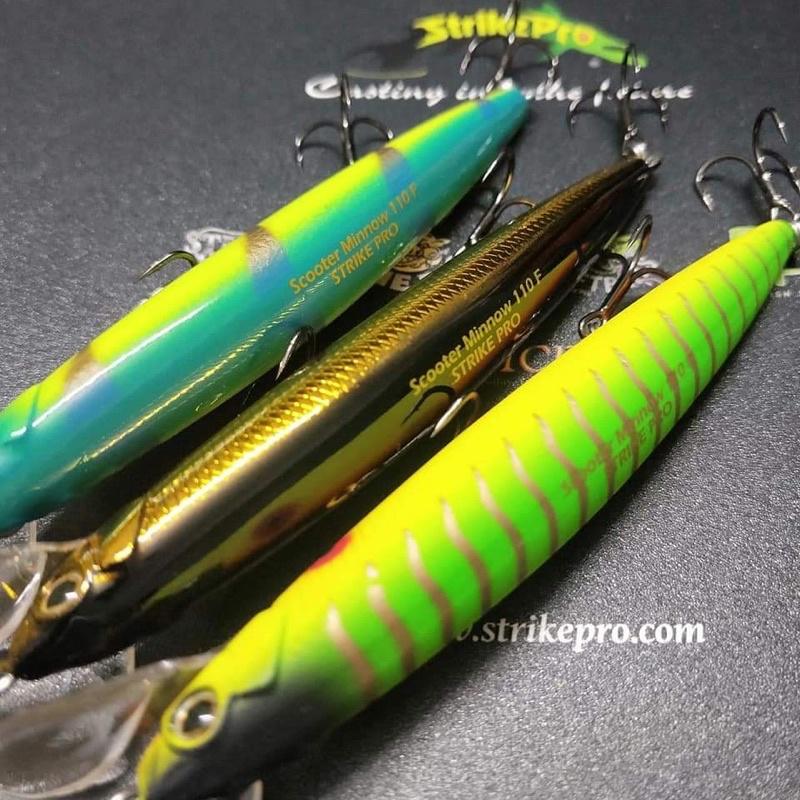 Mồi câu cá giả STRIKEPRO Scooter Minnow