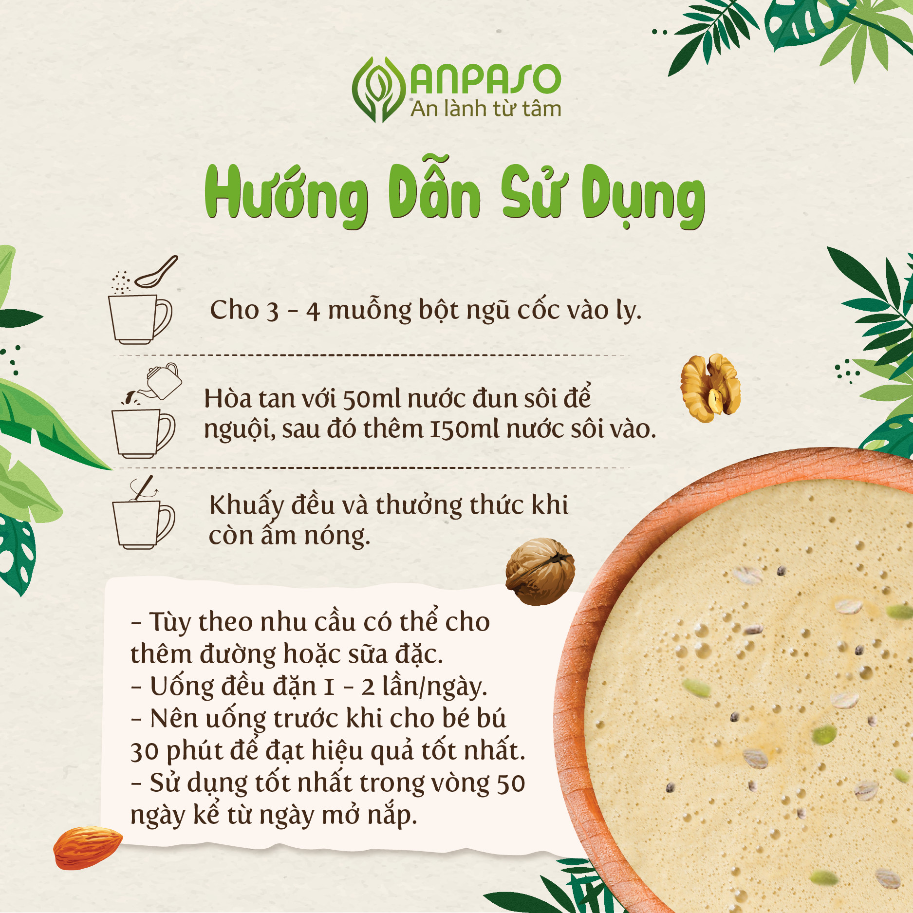 Ngũ cốc lợi sữa cho mẹ và bé Hộp 500g