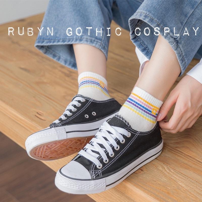 Tất ngắn hàn quốc họa tiết xinh xắn