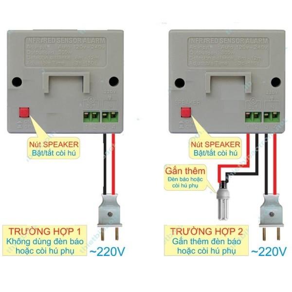 Thiết Bị Báo Trộm Độc Lập Hồng Ngoại KW-I226B