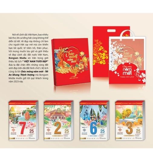 LỊCH TẾT 2023 BLOCK SIÊU ĐẠI 2023 Kc 25 x 35 - PHÚ QUÝ TRƯỜNG XUÂN